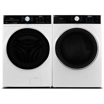 Midea 1821753 Side by Side Front Load Gas Laundry Pair Set