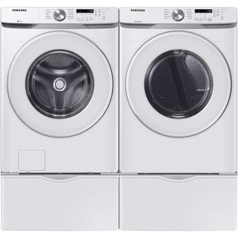 Samsung 1271567  Side by Side with Pedestals Front Load Gas Laundry Pair Set