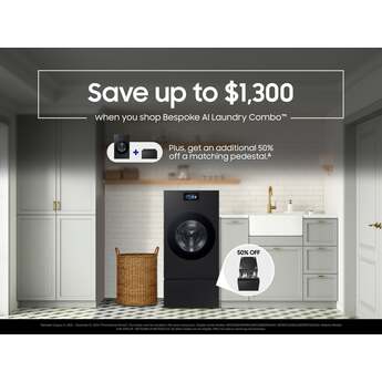 Samsung 27 Inch All-In-One Washer/Dryer: Brushed Black — thumbnail 12