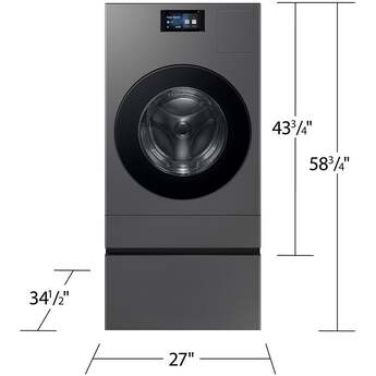 Samsung 27 Inch All-In-One Washer/Dryer: Dark Steel — thumbnail 15