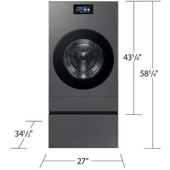 Samsung 27 Inch All-In-One Washer/Dryer: Dark Steel — thumbnail 6