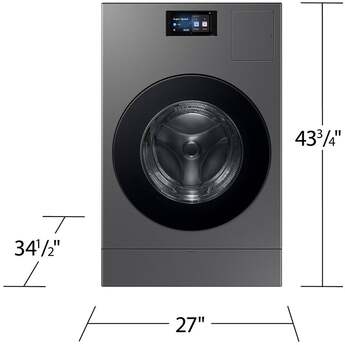 Samsung 27 Inch All-In-One Washer/Dryer: Dark Steel — thumbnail 7