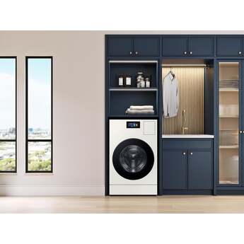 Samsung 27 Inch Laundry Vented Combo Washer & Electric Dryer with 5.3 cu ft Capacity, AI Opti Wash & Dry?, Auto Open Door, Wi-Fi, Steam Wash, AI Bubble? 1,200 RPM, 23 Cycles, 34 Options, Child Lock and Energy Star Certified: Ivory — thumbnail 10