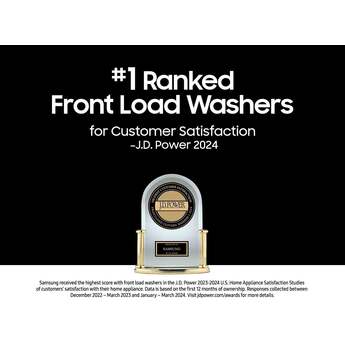 Samsung 27 Inch Laundry Vented Combo Washer & Electric Dryer with 5.3 cu ft Capacity, AI Opti Wash & Dry?, Auto Open Door, Wi-Fi, Steam Wash, AI Bubble? 1,200 RPM, 23 Cycles, 34 Options, Child Lock and Energy Star Certified: Ivory — thumbnail 3