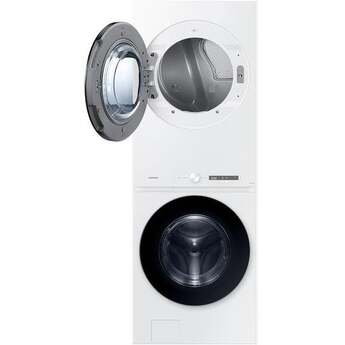 Samsung WH46DBH100EW Bespoke AI Laundry Hub™ 4.6 cu. ft. Large Capacity Single Unit Washer White — thumbnail 25