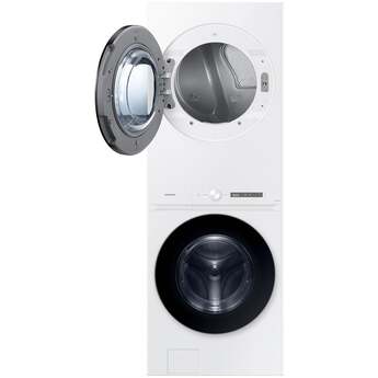 Samsung WH46DBH100EW Bespoke AI Laundry Hub™ 4.6 cu. ft. Large Capacity Single Unit Washer White — thumbnail 6