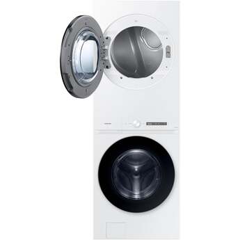 Samsung Bespoke AI Laundry Hub™ 4.6 cu. ft. Large Capacity Single Unit Washer with Steam Wash and 7.6 cu. ft. Gas Dryer: White — thumbnail 19