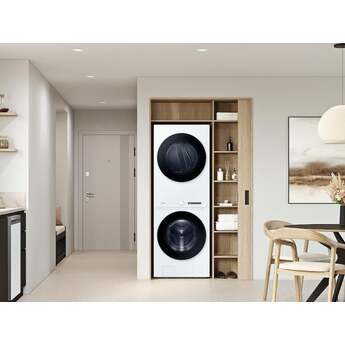 Samsung Bespoke AI Laundry Hub™ 4.6 cu. ft. Large Capacity Single Unit Washer with Steam Wash and 7.6 cu. ft. Gas Dryer: White — thumbnail 23