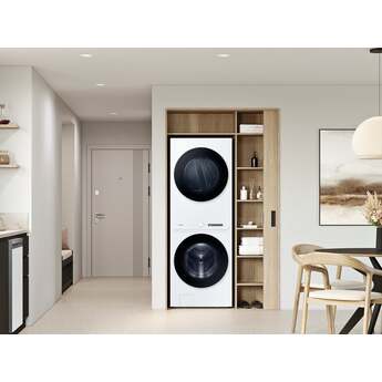 Samsung Bespoke AI Laundry Hub™ 4.6 cu. ft. Large Capacity Single Unit Washer with Steam Wash and 7.6 cu. ft. Gas Dryer: White — thumbnail 26