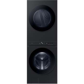 Samsung Bespoke AI Laundry Hub™ 4.6 cu. ft. Large Capacity Single Unit Washer with Flex Auto Dispense System and 7.6 cu. ft. Dryer : Brushed Black, Gas