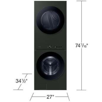 Samsung WH53DBH700GF Bespoke AI Laundry Hub™ 5.3 cu. ft. Ultra Capacity Single Unit Washer Satin Green — thumbnail 24