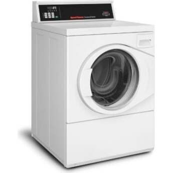 Speed Queen 27 Inch Commercial Front Load Washer with 3.42 Cu. Ft. Capacity, Revolutionary Balancing Technology, Quantum Gold Pro Control, 1200 RPM Spin Speed, Integrated Meter Case, and Energy Star Certified: Card Ready (Commercial Use Only. Product Cannot Be Installed In A Residential Setting): White