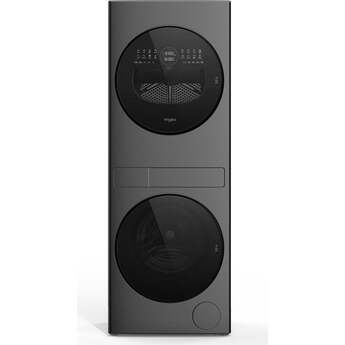 Whirlpool WFH5424SJ 24 Inch Ventless Heat Pump Laundry Tower Titanium Metallic — thumbnail 3