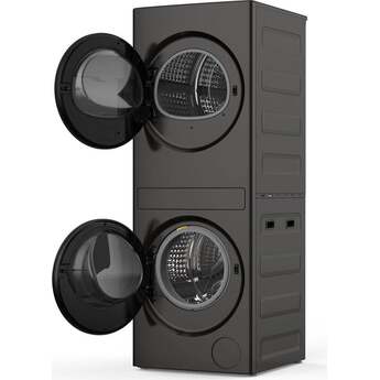 Whirlpool WFH5424SJ 24 Inch Ventless Heat Pump Laundry Tower Titanium Metallic — thumbnail 4