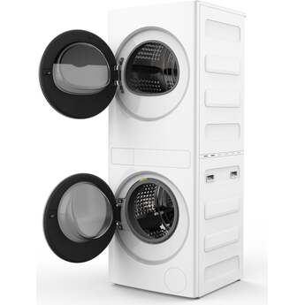 Whirlpool WFH5424SW 24 Inch Ventless Heat Pump Laundry Tower White — thumbnail 6
