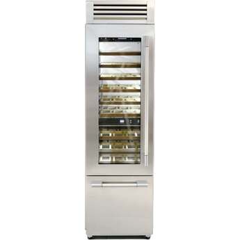 Fulgor Milano F7PBW24S2L 24 Inch Built-In Wine Reserve, Dual Zone, LH: Stainless Stainless Steel