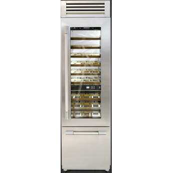 Fulgor Milano F7PBW24S2R 24 Inch Built-In Wine Reserve, Dual Zone, RH: Stainless Stainless Steel