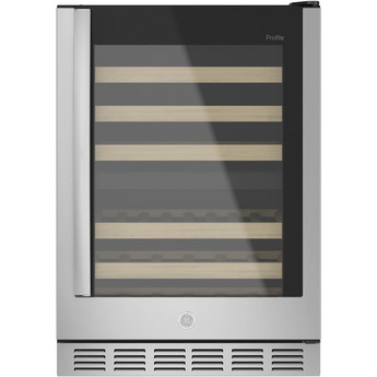 GE Profile PWS06DSPSS 24 Inch Stainless Steel Built-In and Freestanding Wine Cooler