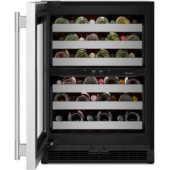 KitchenAid KUWL324SSB 24 Inch Undercounter Wine Cellar Stainless Steel — thumbnail 8