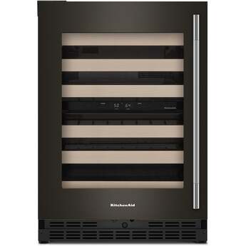 KitchenAid KUWL524SBE 24 Inch Undercounter Wine Cellar Black Ore