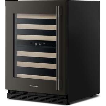 KitchenAid KUWL524SBE 24 Inch Undercounter Wine Cellar Black Ore — thumbnail 3