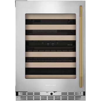 KitchenAid KUWL524SPS 24 Inch Undercounter Wine Cellar PrintShield Stainless Finish — thumbnail 11