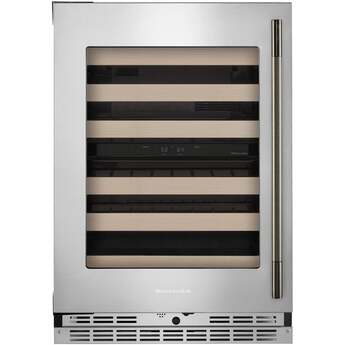 KitchenAid KUWL524SPS 24 Inch Undercounter Wine Cellar PrintShield Stainless Finish — thumbnail 4