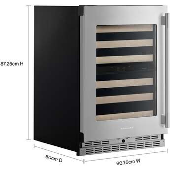 KitchenAid KUWL524SPS 24 Inch Undercounter Wine Cellar PrintShield Stainless Finish — thumbnail 6