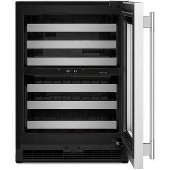 KitchenAid KUWR324SSB 24 Inch Undercounter Wine Cellar Stainless Steel — thumbnail 12