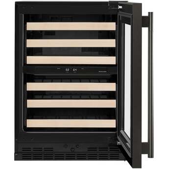 KitchenAid KUWR524SBE 24 Inch Undercounter Wine Cellar Black Ore — thumbnail 4