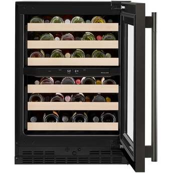 KitchenAid KUWR524SBE 24 Inch Undercounter Wine Cellar Black Ore — thumbnail 5