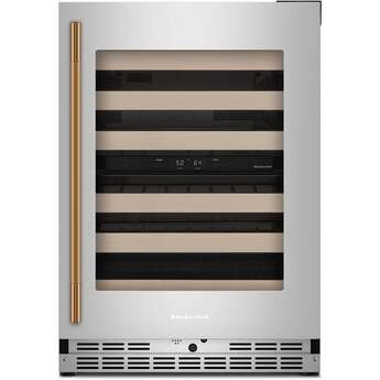 KitchenAid KUWR524SPS 24 Inch Undercounter Wine Cellar PrintShield Stainless Finish — thumbnail 3