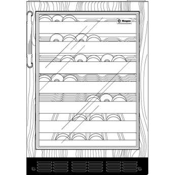 Monogram ZDWI240HII 24 Inch Panel Ready Built-In and Freestanding Wine Cooler — thumbnail 39