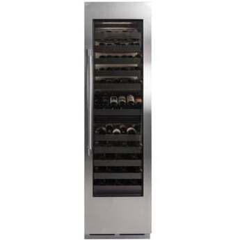 Perlick 24 Inch Column Wine, Dual Zone, Glass Overlay Ready: Panel Ready, Right Hinge