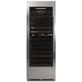 Perlick 30 Inch Column Wine, Single Zone, Glass Overlay Ready: Panel Ready, Left Hinge