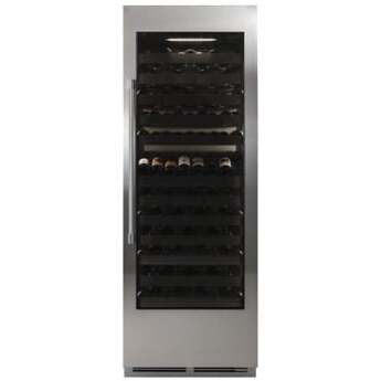 Perlick CR30W24RL 30 Inch Column Wine, Single Zone, Glass Overlay Ready: Panel Ready, Panel Ready