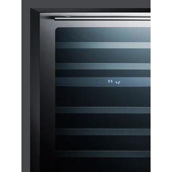Summit CL24WC2 Classic Series 24 Inch Stainless Steel Built-In and Freestanding Wine Cooler — thumbnail 4