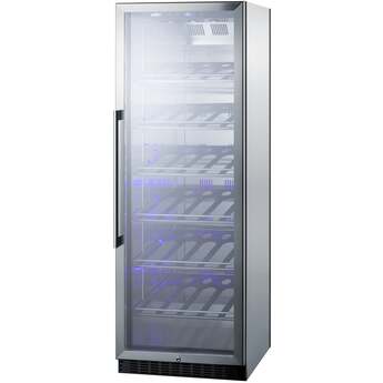 Summit SCR1401CHCSS 24 Inch Stainless Steel Freestanding Wine Cooler — thumbnail 5