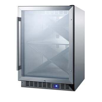 Summit SCR611GLOSX 24 Inch Stainless Steel Built-In and Freestanding Wine Cooler — thumbnail 6