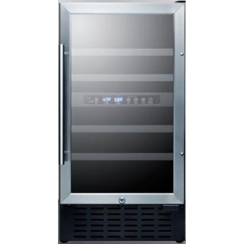 Summit swc182z 18 inch built in and freestanding wine cooler 1