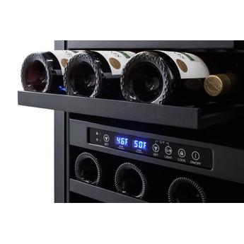 Summit SWC182ZT2 18 Inch Built-In and Freestanding Wine Cooler — thumbnail 4