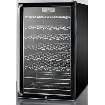 Summit SWC525LBISHADA 20 Inch Black Built-In and Freestanding Wine Cooler — thumbnail 2