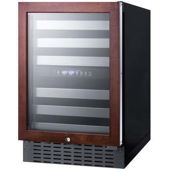 Summit SWC532BLBISTPNR 24 Inch Panel Ready Built-In and Freestanding Wine Cooler — thumbnail 2