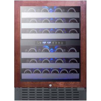 Summit SWC532BLBISTPNR 24 Inch Panel Ready Built-In and Freestanding Wine Cooler — thumbnail 4
