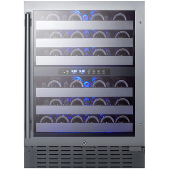 Summit SWC532BLBISTPNR 24 Inch Panel Ready Built-In and Freestanding Wine Cooler — thumbnail 5