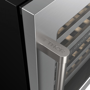 Thor 24 Inch Dual Zone Wine Cooler With 46 Bottle Cacpity, LED Lighting And Beech-Wood Shelving: Stainless Steel — thumbnail 15