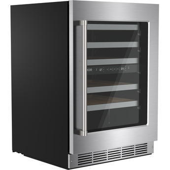 Thor 24 Inch Dual Zone Wine Cooler With 46 Bottle Cacpity, LED Lighting And Beech-Wood Shelving: Stainless Steel — thumbnail 19