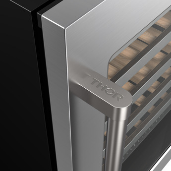 Thor 24 Inch Single Zone Wine Cooler With 46 Bottle Cacpity, LED Lighting And Beech-Wood Shelving: Stainless Steel — thumbnail 12