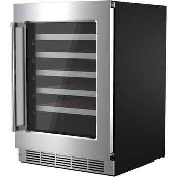 Thor 24 Inch Single Zone Wine Cooler With 46 Bottle Cacpity, LED Lighting And Beech-Wood Shelving: Stainless Steel — thumbnail 16
