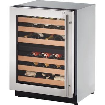 U-Line U2224ZWCS15B Wine Captain 2000 Series 24 Inch Stainless Steel Built-In Wine Cooler